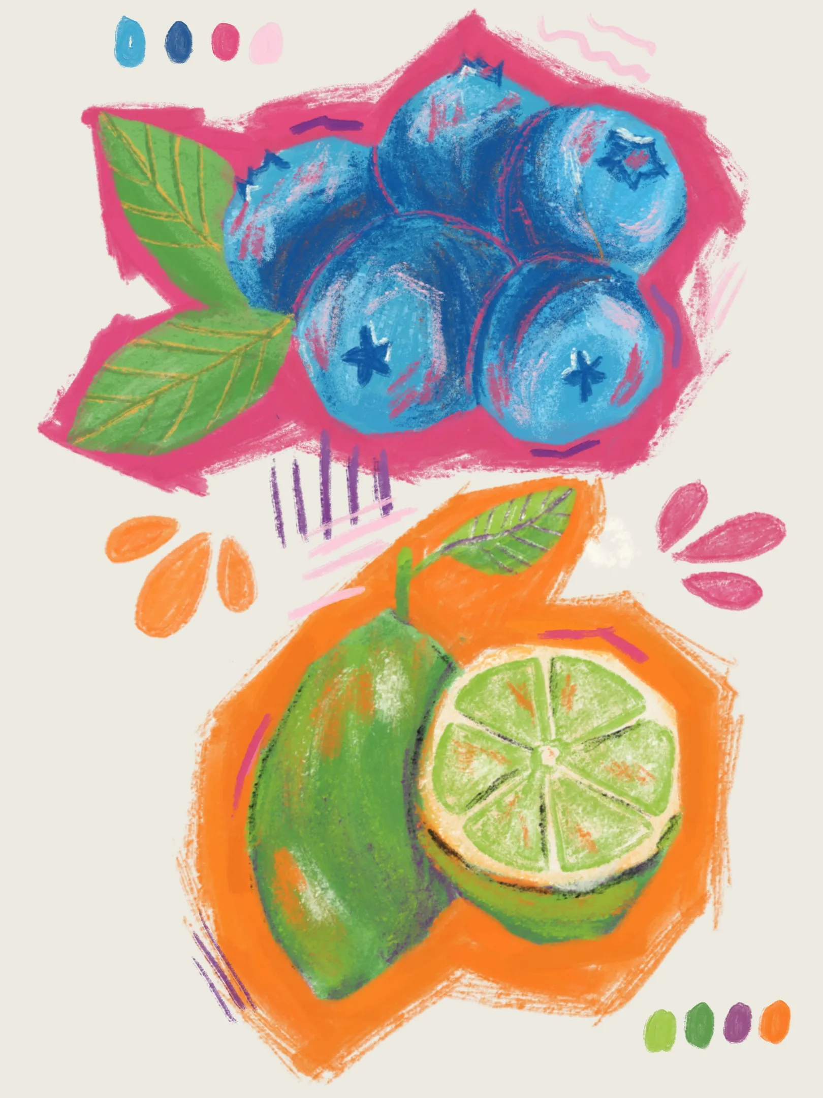 Pallete of colors